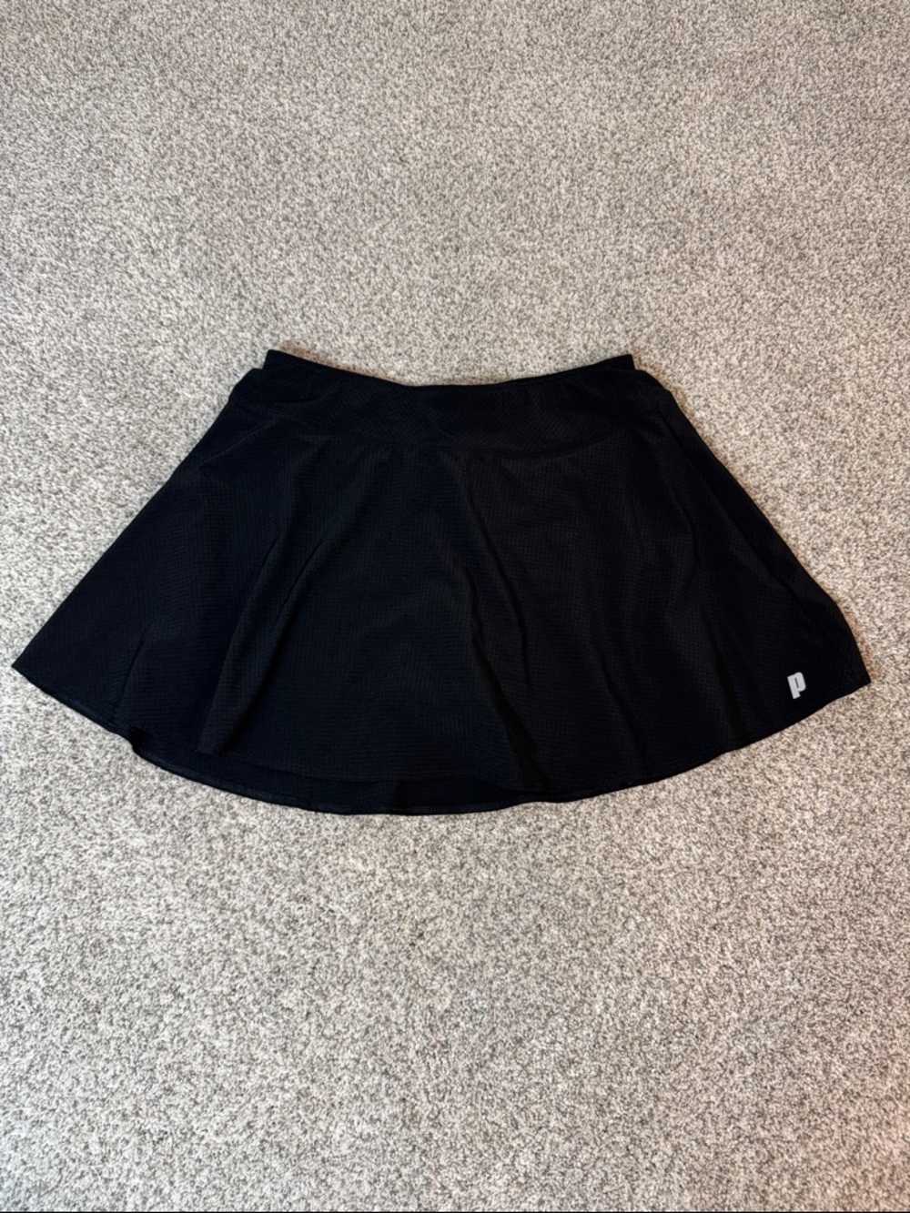 Prince Black Match Knit Athletic Skort Small Tennis Pickleball Golf Activewear